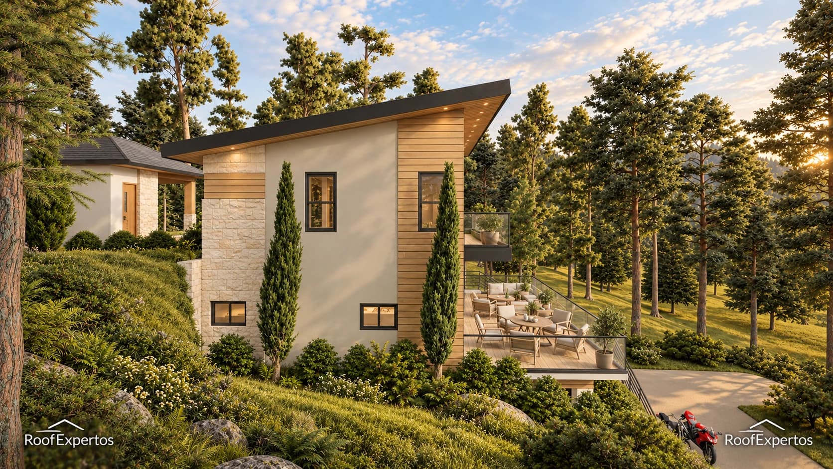 The Creek Villages — Modelo VILLA MILA — Vista lateral