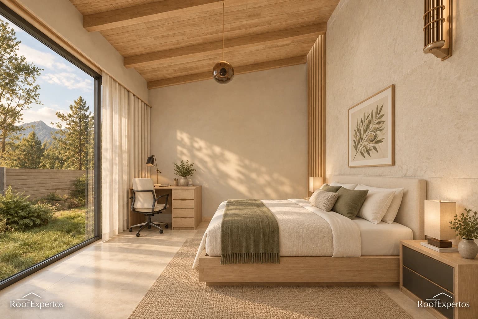 The Creek Villages — Modelo VILLA MILENA — Habitación con escritorio